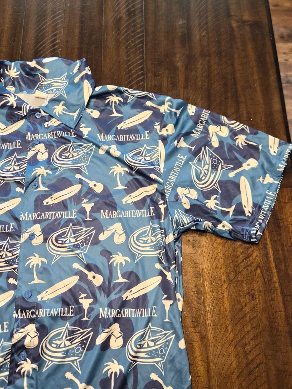Margaritaville Columbus Blue Jackets Hawaiian Shirt Men's Size  XL 2024 NHL G658